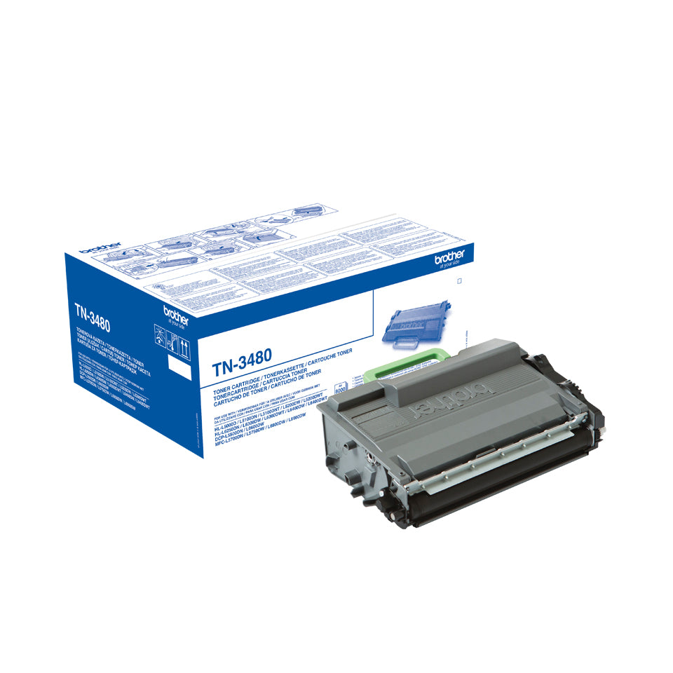 Brother - TN-3480P tonercartridge 1 stuk(s) Origineel Zwart
