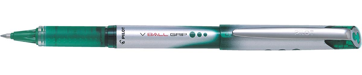 Pilot - roller V-BALL Grip, medium punt 0,7 mm, groen