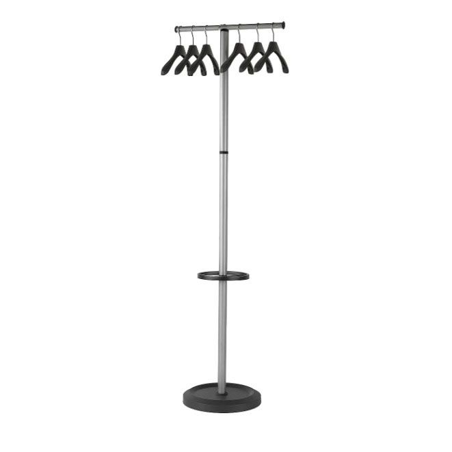 Zonder merk - Kapstok vloerstandaard, met 6 zwarte kledinghangers