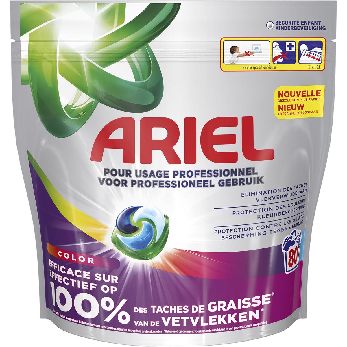 Ariel - Pro pods wascapsules, Color, pak van 80 stuks