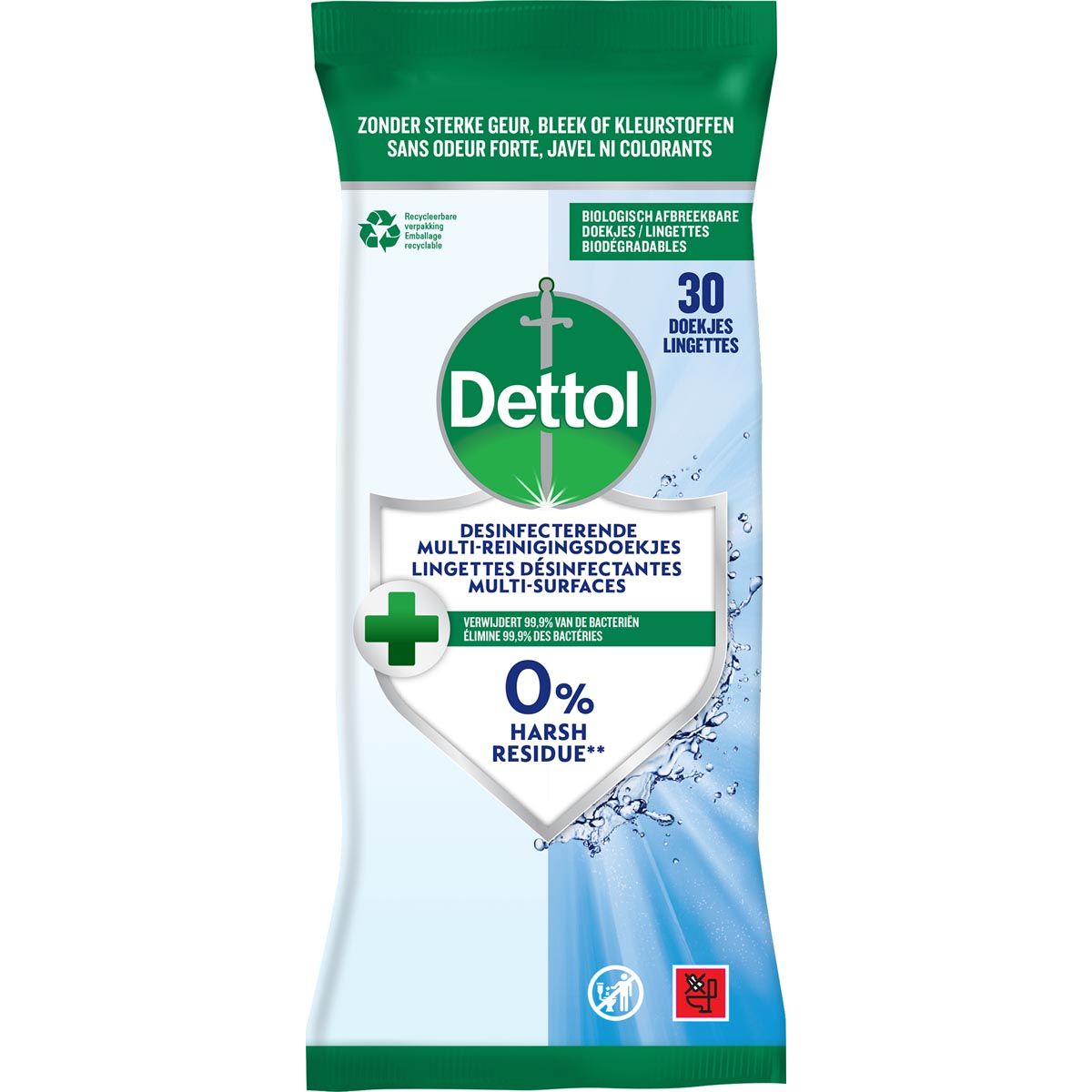 Dettol - lingettes nettoyantes désinfectantes, paquet de 30
