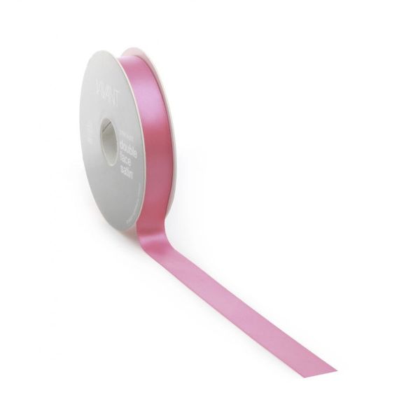Ruban satin PREMIUM Double face 16mm x 25 mètres magenta