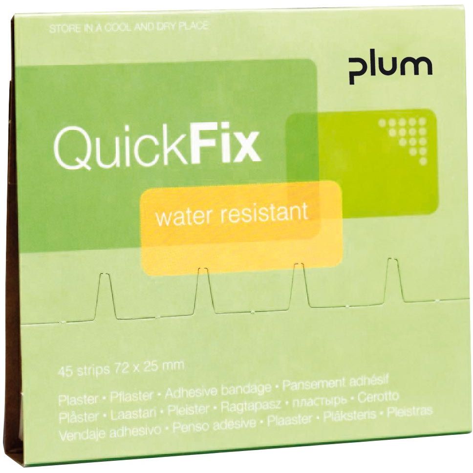 Plum - Recharge QuickFix pour distributeur de pansements, 45 pansements en plastique