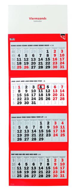 Quantore – 4-Monatskalender 2026