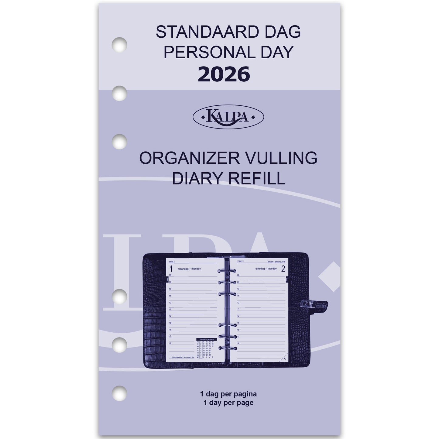 Kalpa - Agendavulling 2027 personal 1dag/1pagina