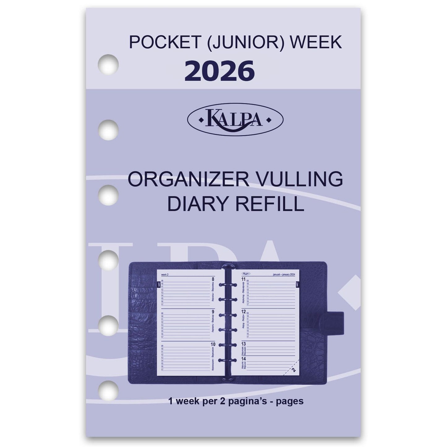 Kalpa – Agenda zum Füllen 2026, Tasche, 7 Tage/2 Seiten