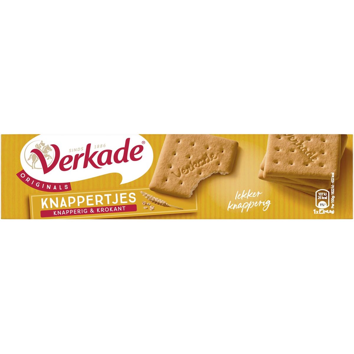 Verkade - Knappertjes koekjes, pak van 220 gram