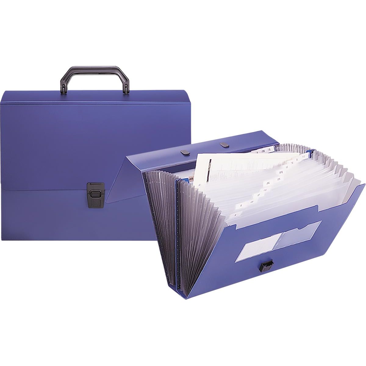 Beautone – Vorderordner, ft A4, blau, 26 Fächer