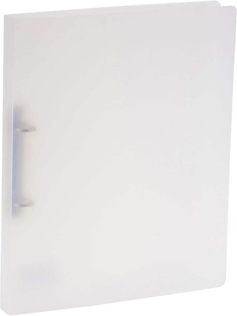 Bronyl - ringmap, voor ft A4, uit PP, 2 D-ringen van 15 mm, transparant wit