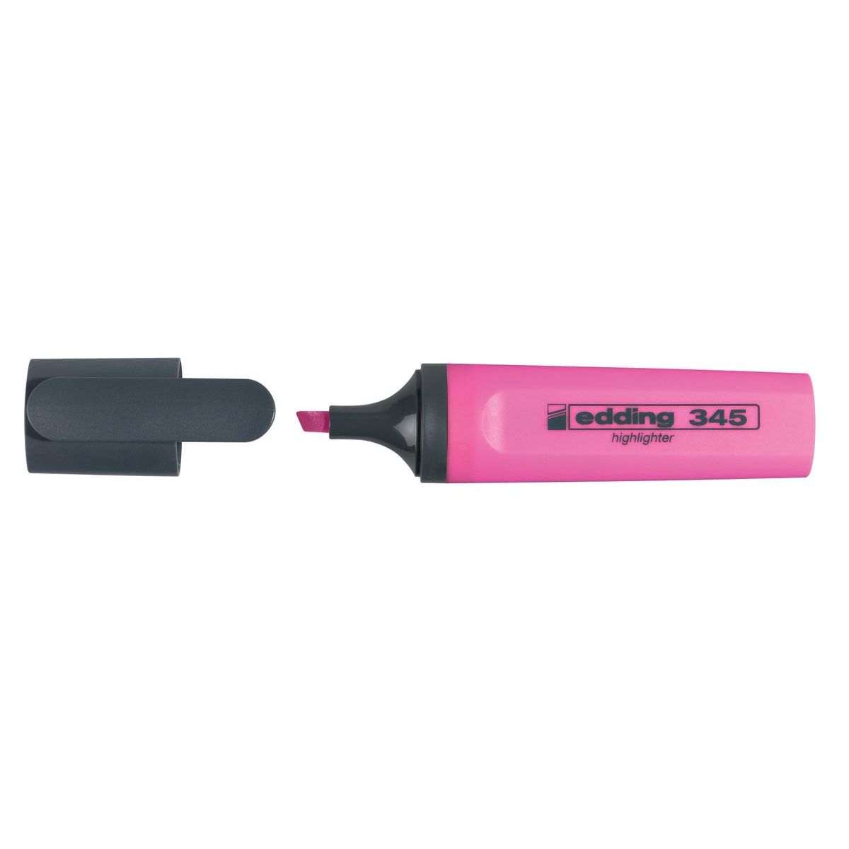 Edding - surligneur 345 rose, boîte de 10 pièces