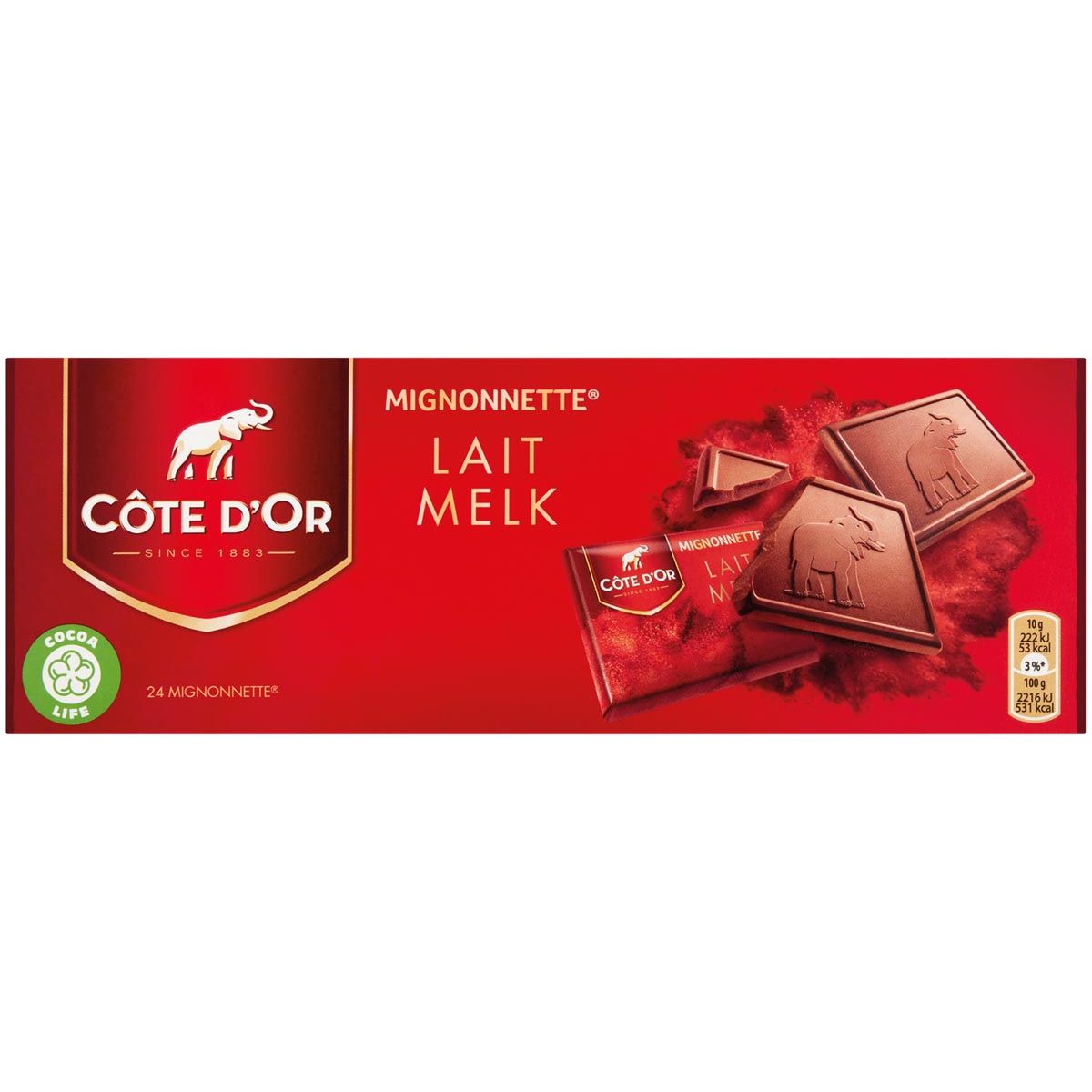 Côte d'Or - Mignonette au chocolat Double Lait 21x10 grammes