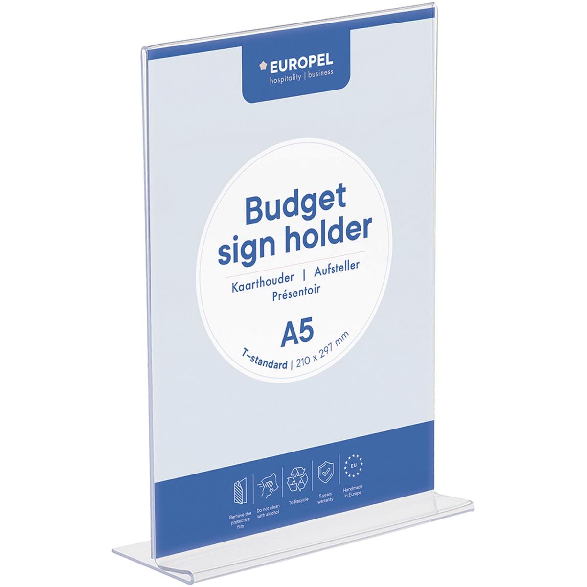 Europel - pel folderhouder , met T-voet, ft A5