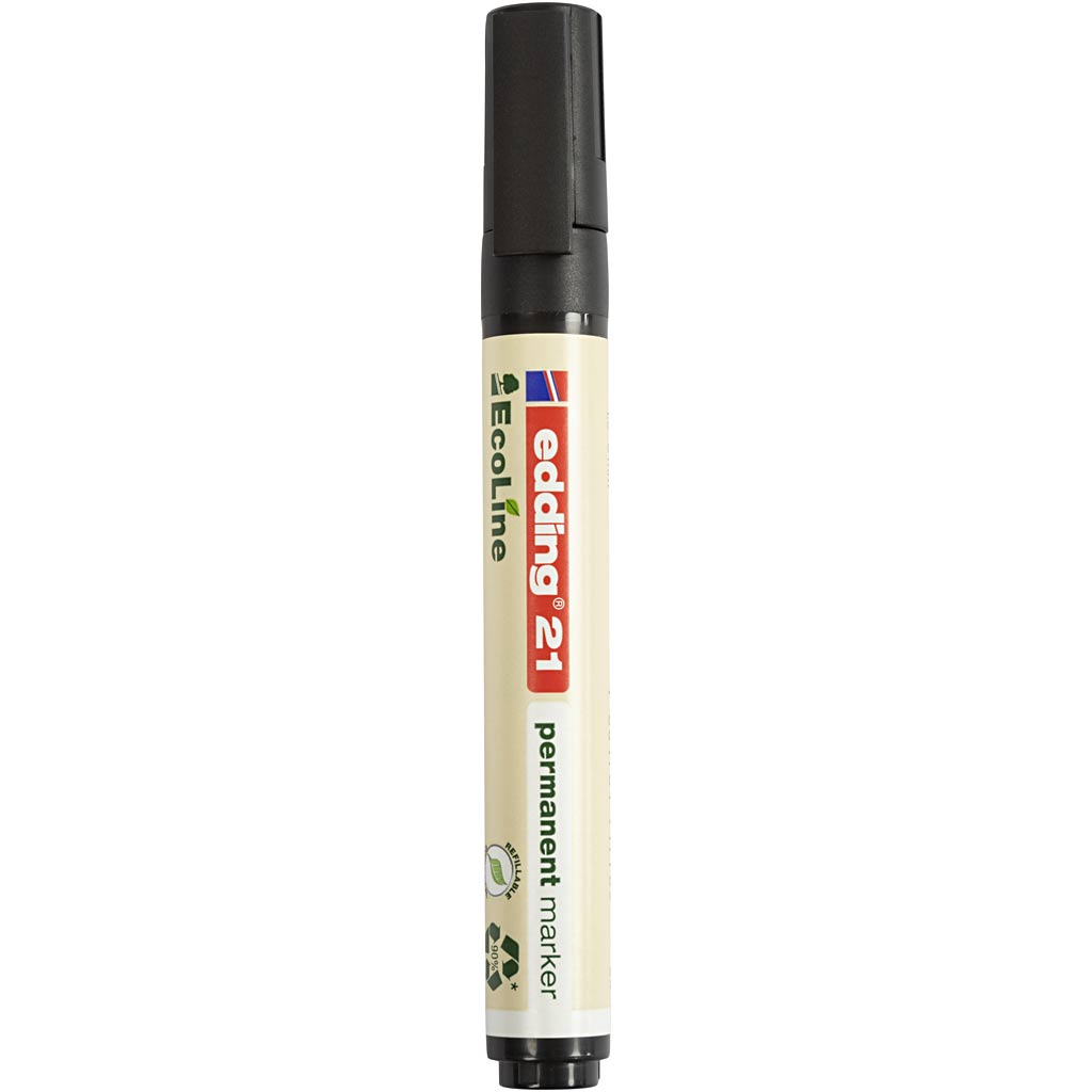 Edding - Feutre 21 EcoLine rond noir 1,5-3mm