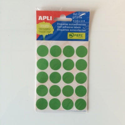 Klika - mapje permanent 19mm rond groen 100
