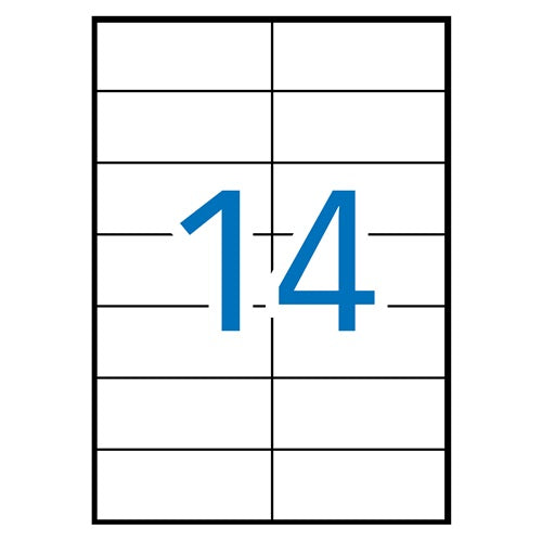 Klika - étiquettes laser A4 105x42,4mm 1 400 6 pièces