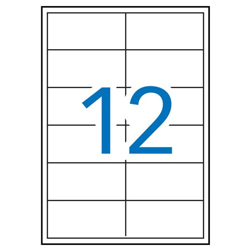 Klika - étiquettes laser A4 97x42,4 mm 1200