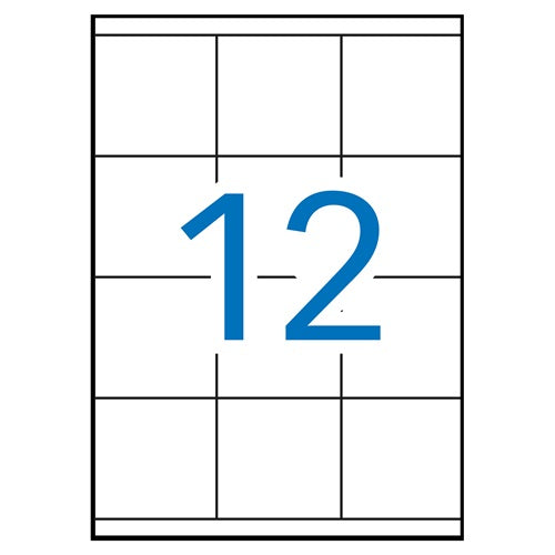 Klika - étiquettes laser A4 70x67,7 mm 1200