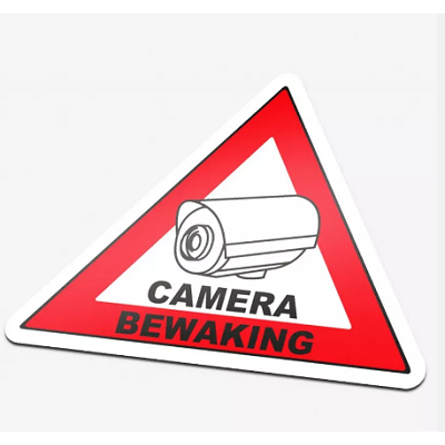 Klika - Pictogram Camera Bewaking driehoek 86x63
