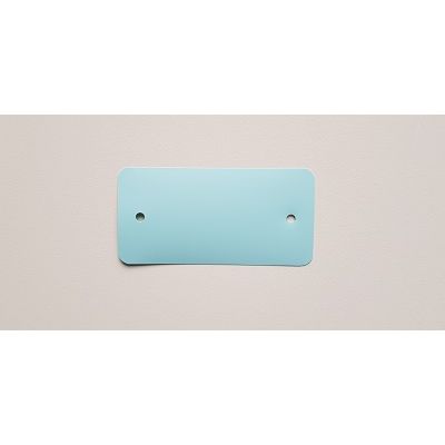 Klika - PVC labels 54x108 mm pastelblauw 2gaten