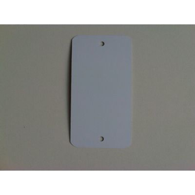 Klika - Etiquette métal 65x120 mm blanc 2 trous 1000 pcs