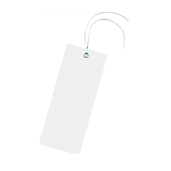 Klika - Label 60x140mm wit met oog en draad