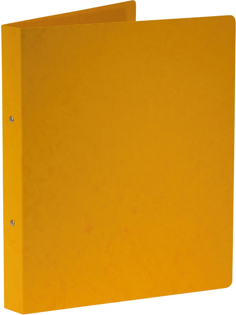 Bronyl - classeur à anneaux, pour ft A4, en carton brillant, 2 anneaux de 25 mm, jaune