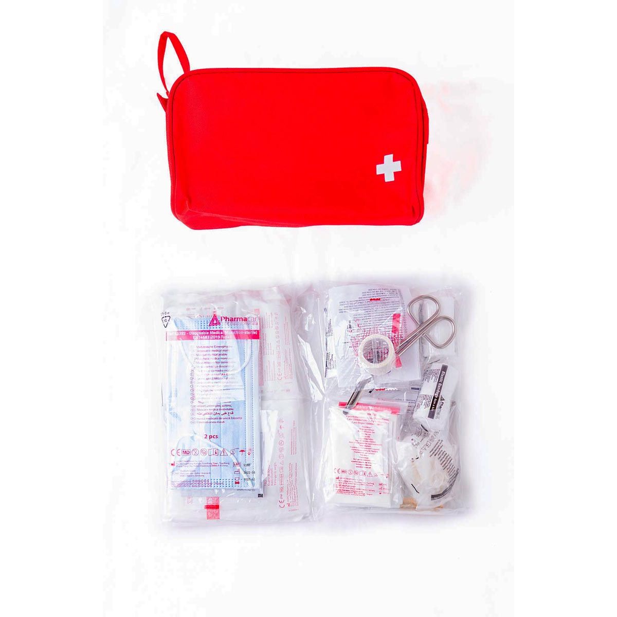 FixFirst - verbandtas DIN 13164, rood