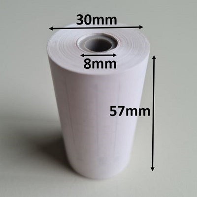 Klika - Fahrtenschreiberrollen 57x30x8 weiß 3 Stück