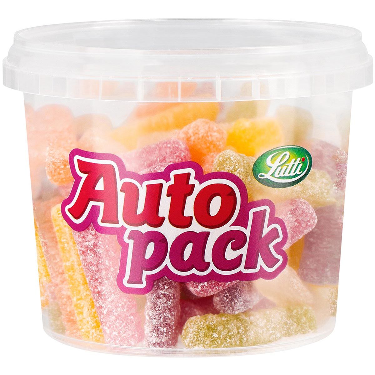 Lutti - autopack snoep zure sticks, doos van 175 g