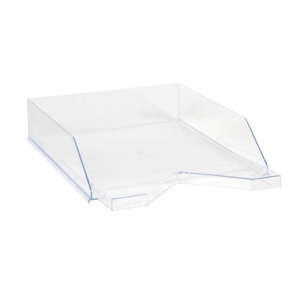 Quantore - Corbeille à courrier transparent | 6 pièces