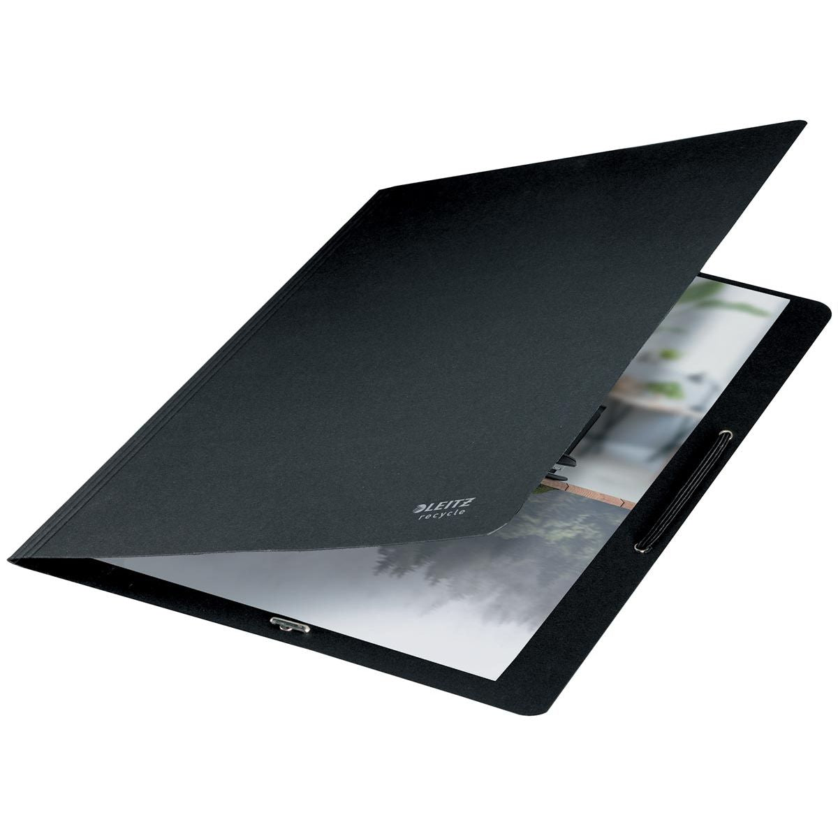 Leitz - Chemise Recycle élasto sans rabats, en carton, ft A4, noir