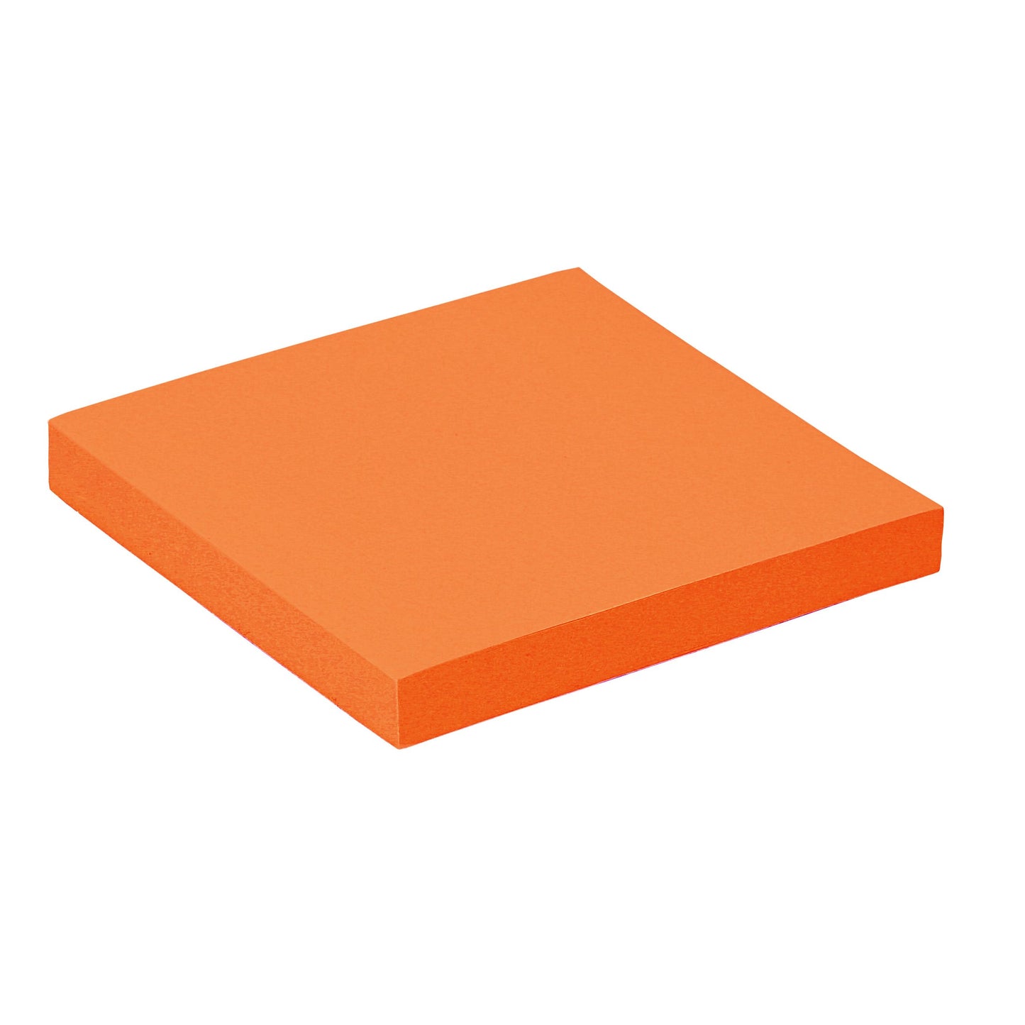 Quantore - Bloc-notes 76x76mm orange fluo 100 feuilles | 6 pièces