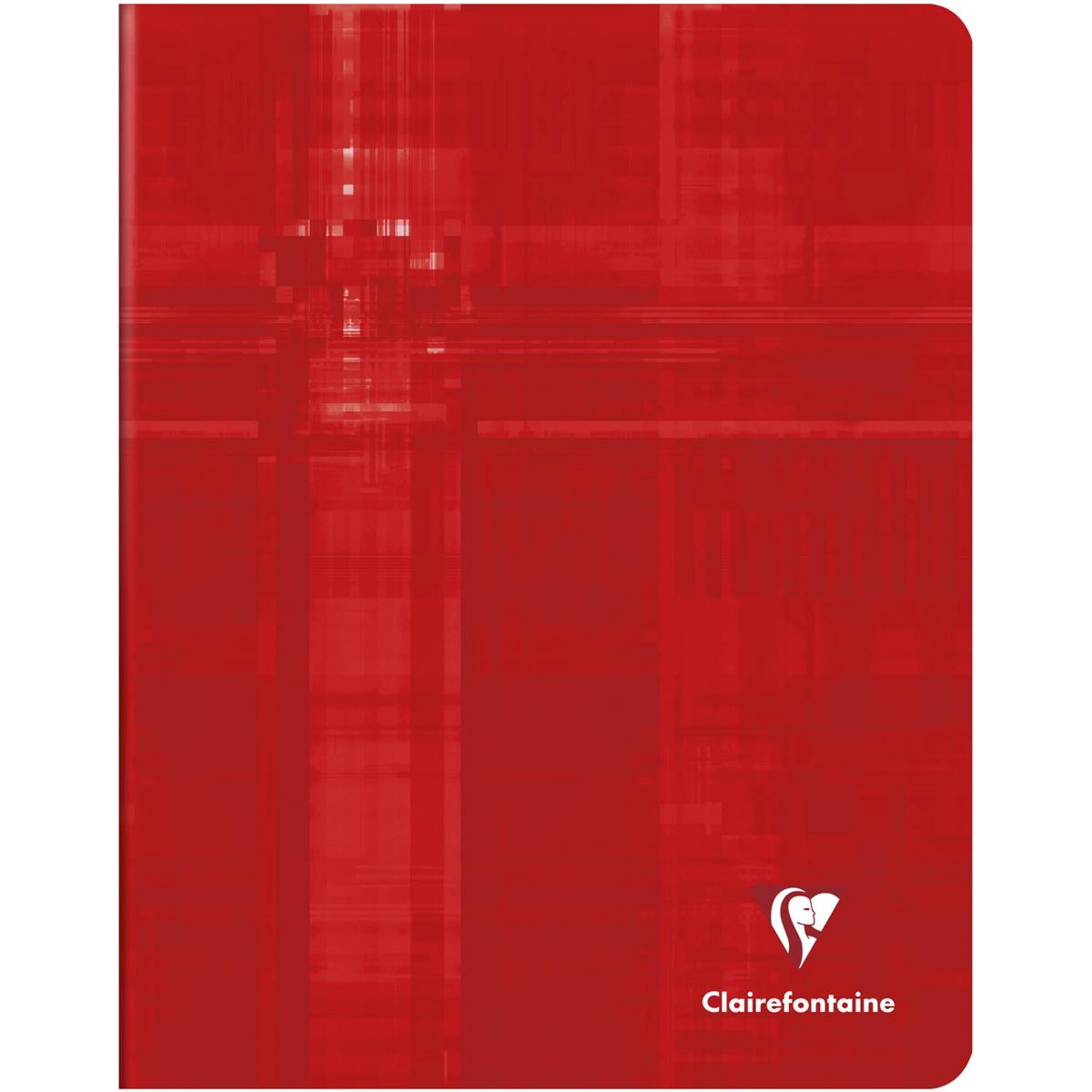 Clairefontaine - Carnet métrique, pi 16,5 x 21 cm, carreaux 5x5 mm, rouge