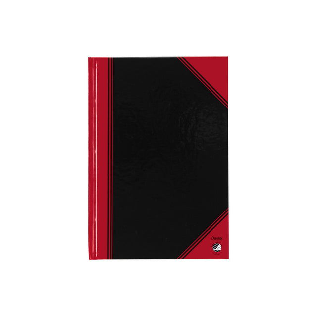 Bantex - Notitieboek zwart/rood a5 lijn 70gr 96vel