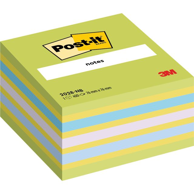 Post-it - Notizblock 2028 76x76mm Würfel sortiert