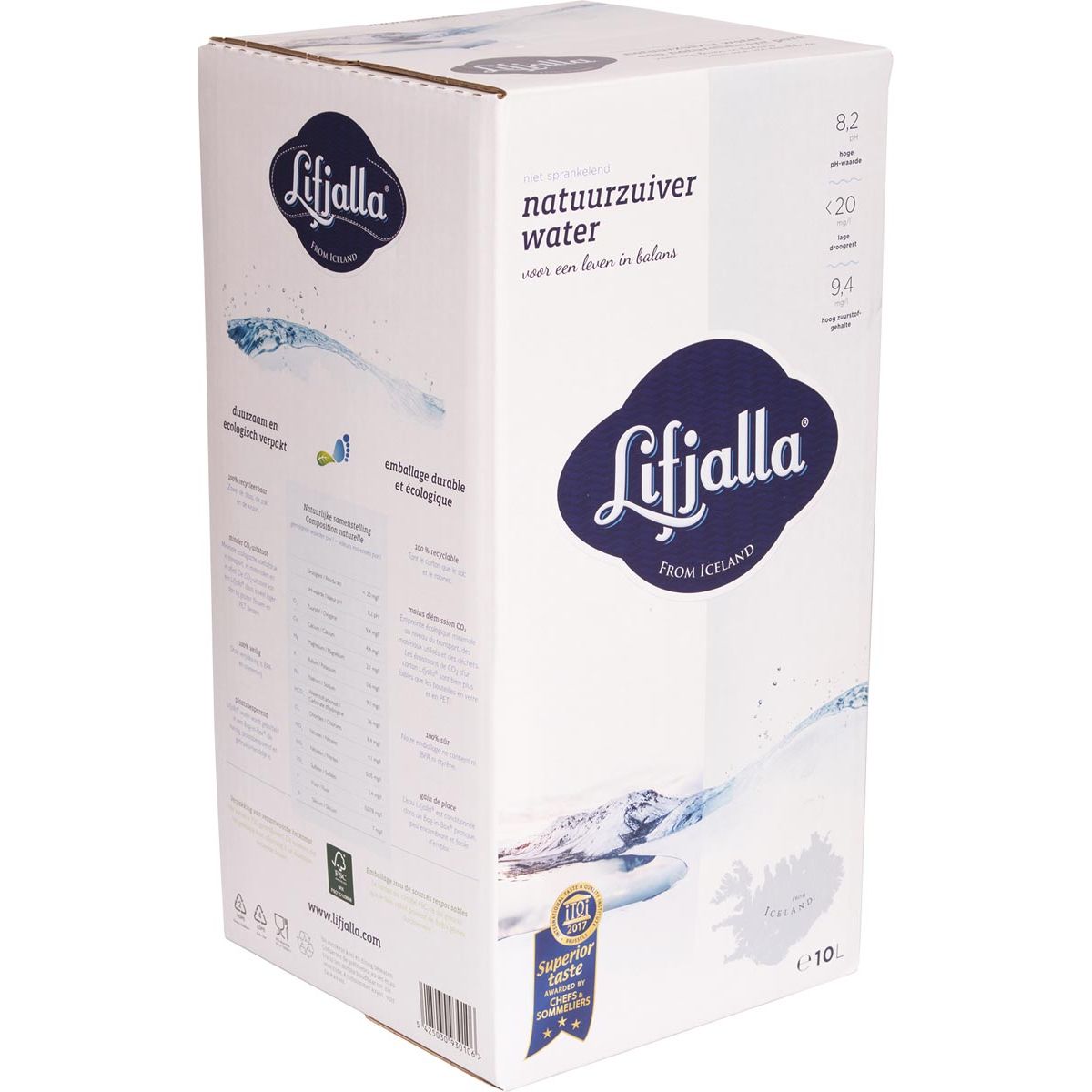Lifjalla - water, bag-in-box van 10 liter