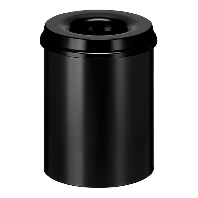 Vepa Bins - Papierbak+vlamdover vepabins 15l rnd 26cm zwart