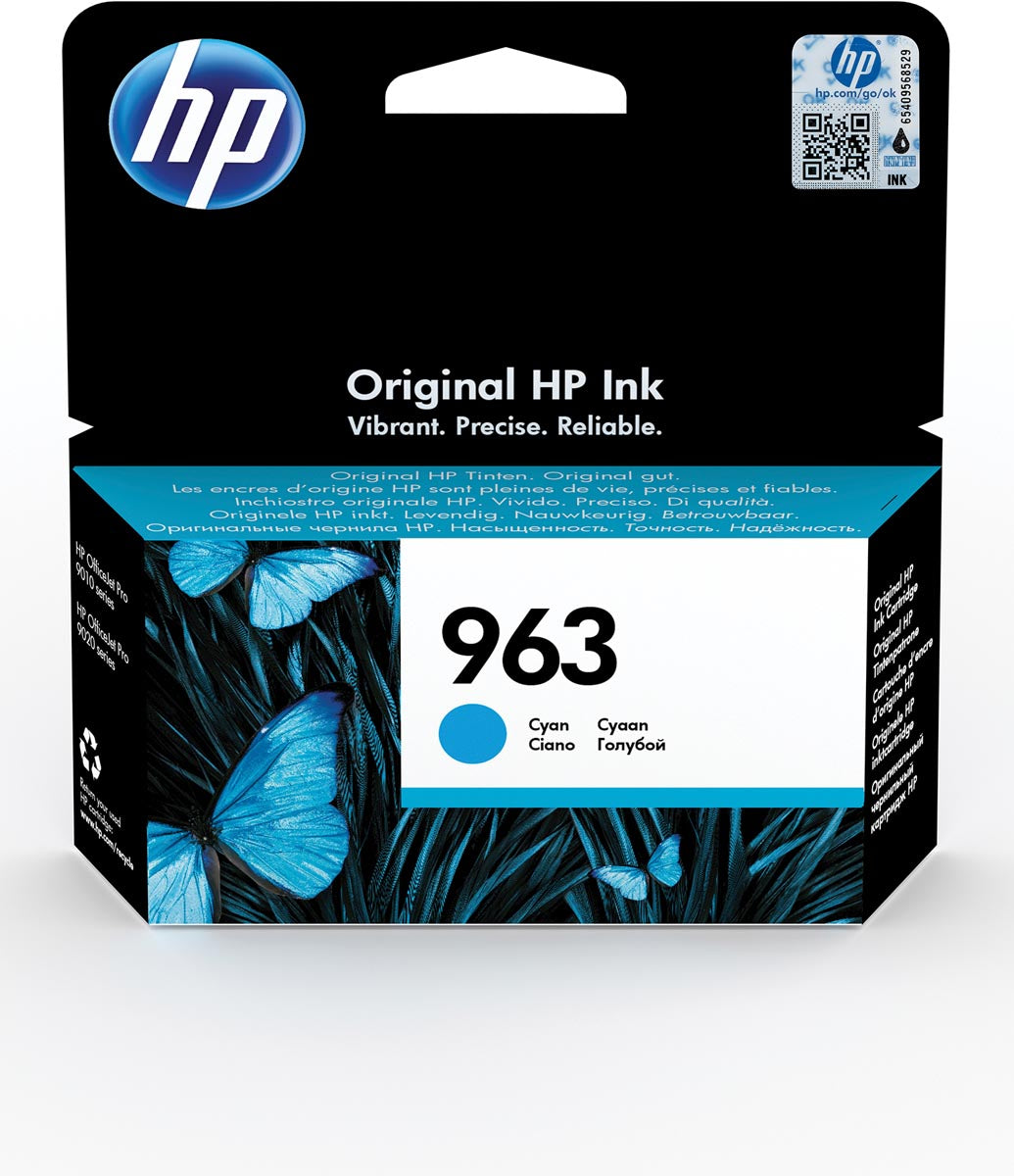 HP - inktcartridge 963, 700 pagina's, OEM 3JA23AE, cyaan