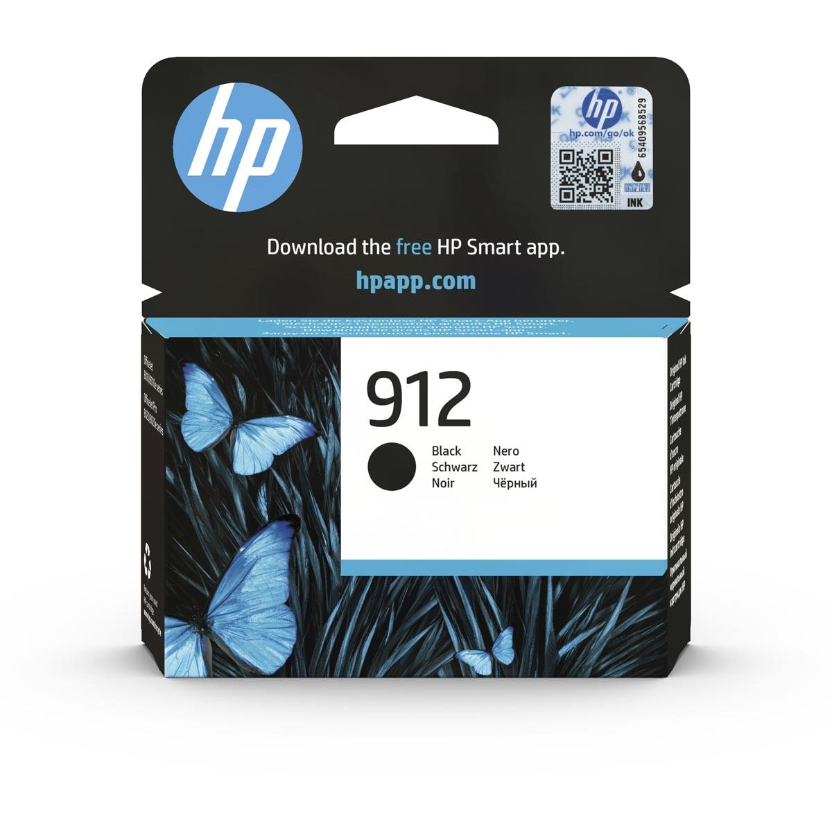 HP - cartouche d'encre 912, 300 pages, OEM 3YL80AE, noire