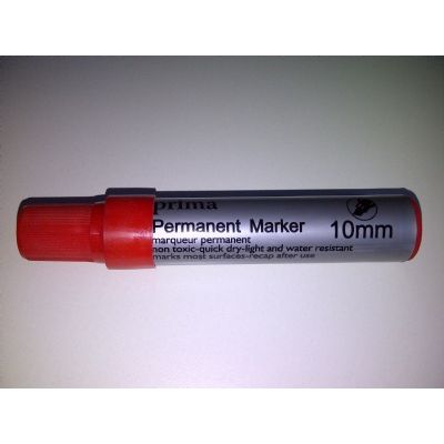 Klika - Stylo rouge GRAND trait de burin 5-10mm 40 pièces