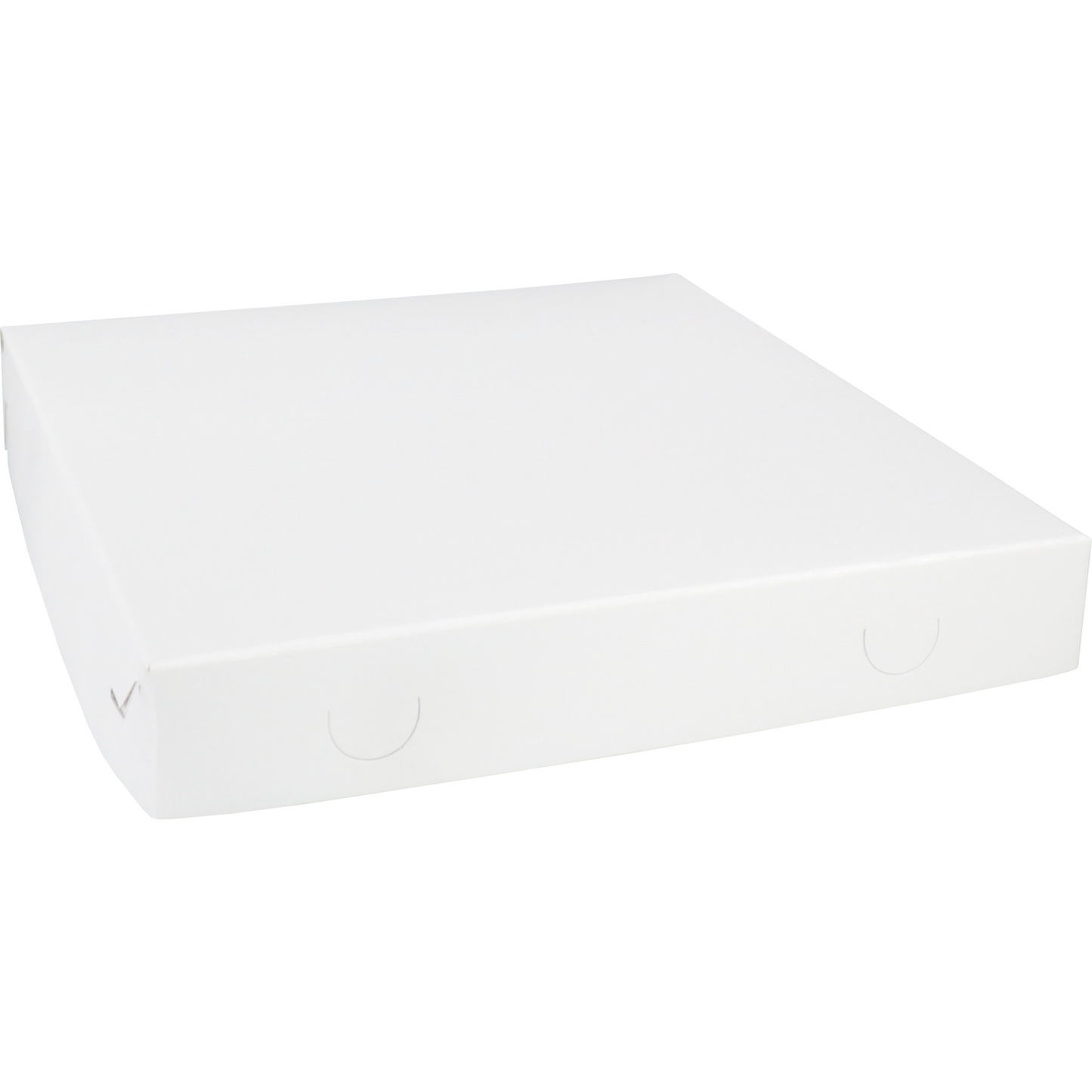 Klika - Gebaksdoos Zwanenhalsdoos | karton | 30x30x4.5cm | duplex | wit | 100 stuks