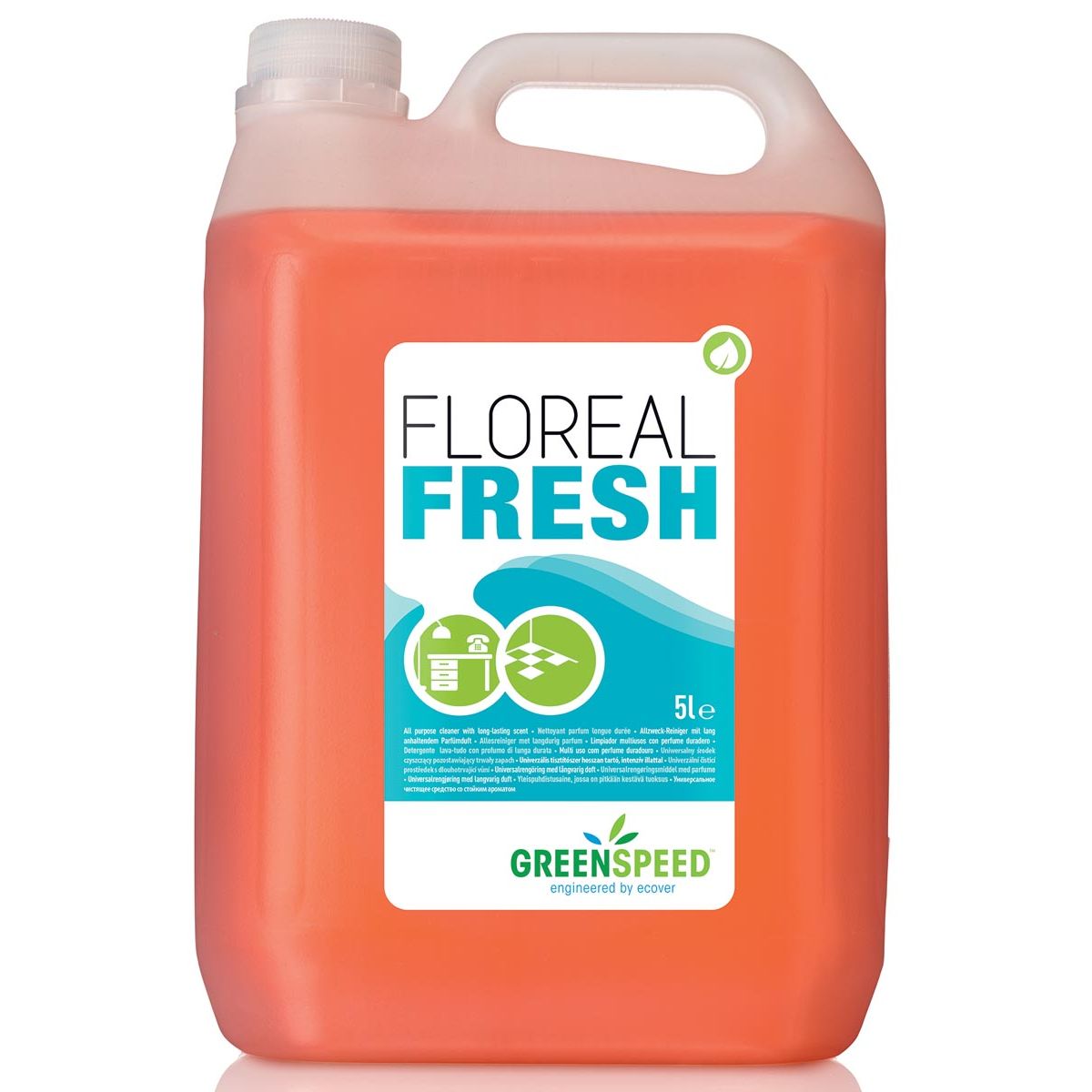 Greenspeed - konzentrierter Allzweckreiniger Floreal Fresh, Blumenparfüm, 5-Liter-Flasche