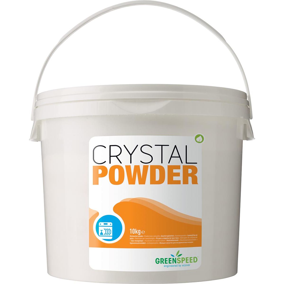 Greenspeed - Geschirrspülpulver Crystal Powder, 10 kg Eimer