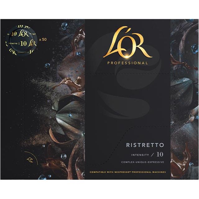 Douwe Egberts - disques professionnels Intensité 10, Ristretto, pack de 50 disques