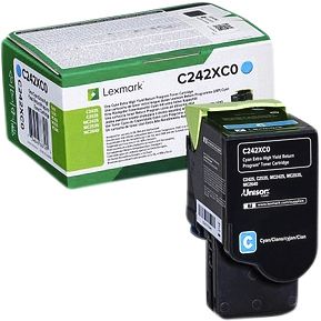 Lexmark - Tonercartridge c242xc0 blauw