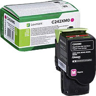 Lexmark - Tonercartridge c242xm0 rood