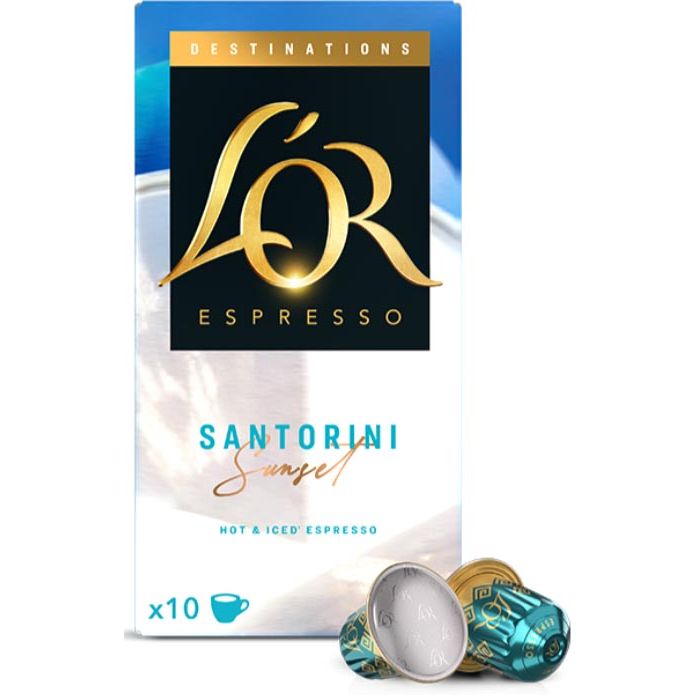 Douwe Egberts - L'Or Destinations koffiecapsules, Santorini, pak van 10 stuks