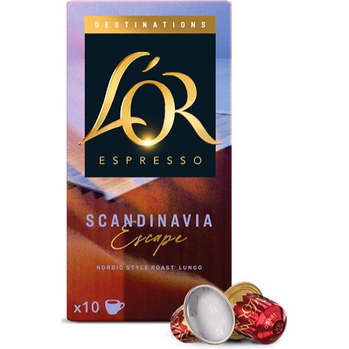 Douwe Egberts - L'Or Destinations koffiecapsules, Scandinavia, pak van 10 stuks