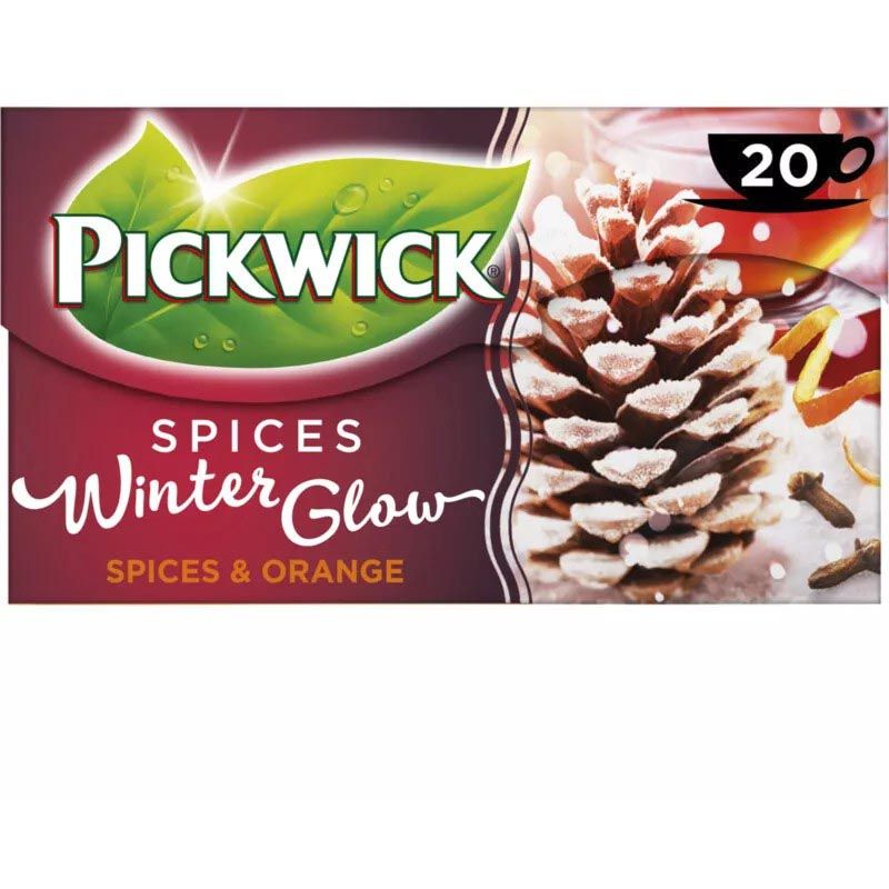 Pickwick - thee, zwarte thee winter glow, fairtrade, pak van 25 zakjes