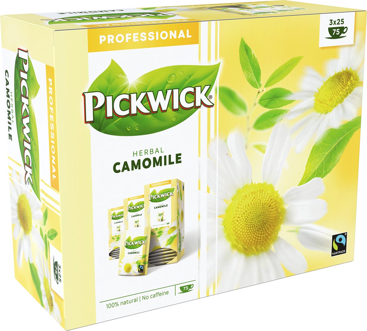 Pickwick - thee, kamille , fairtrade, pak van 25 zakjes